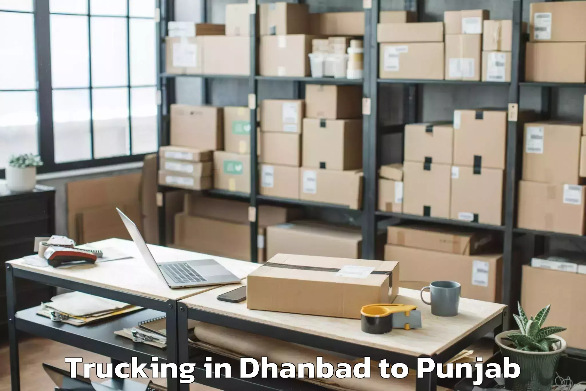 Affordable Dhanbad to Raikot Trucking